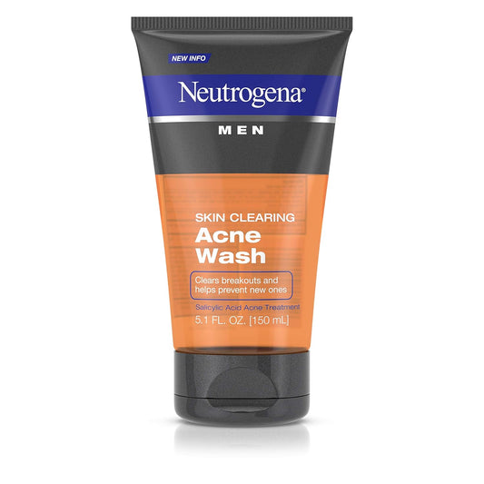 Neutrogena Men Skin Clearing Daily Acne Face Wash with Salicylic Acid